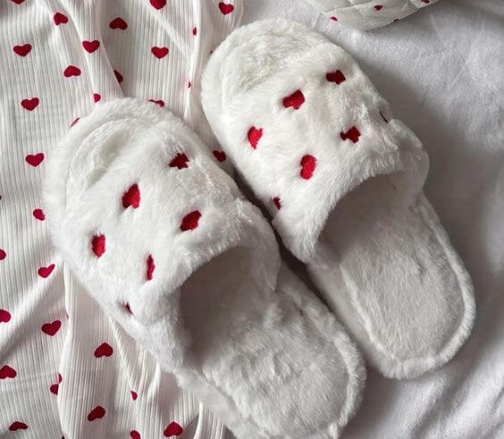 Pantuflas de Felpa Love