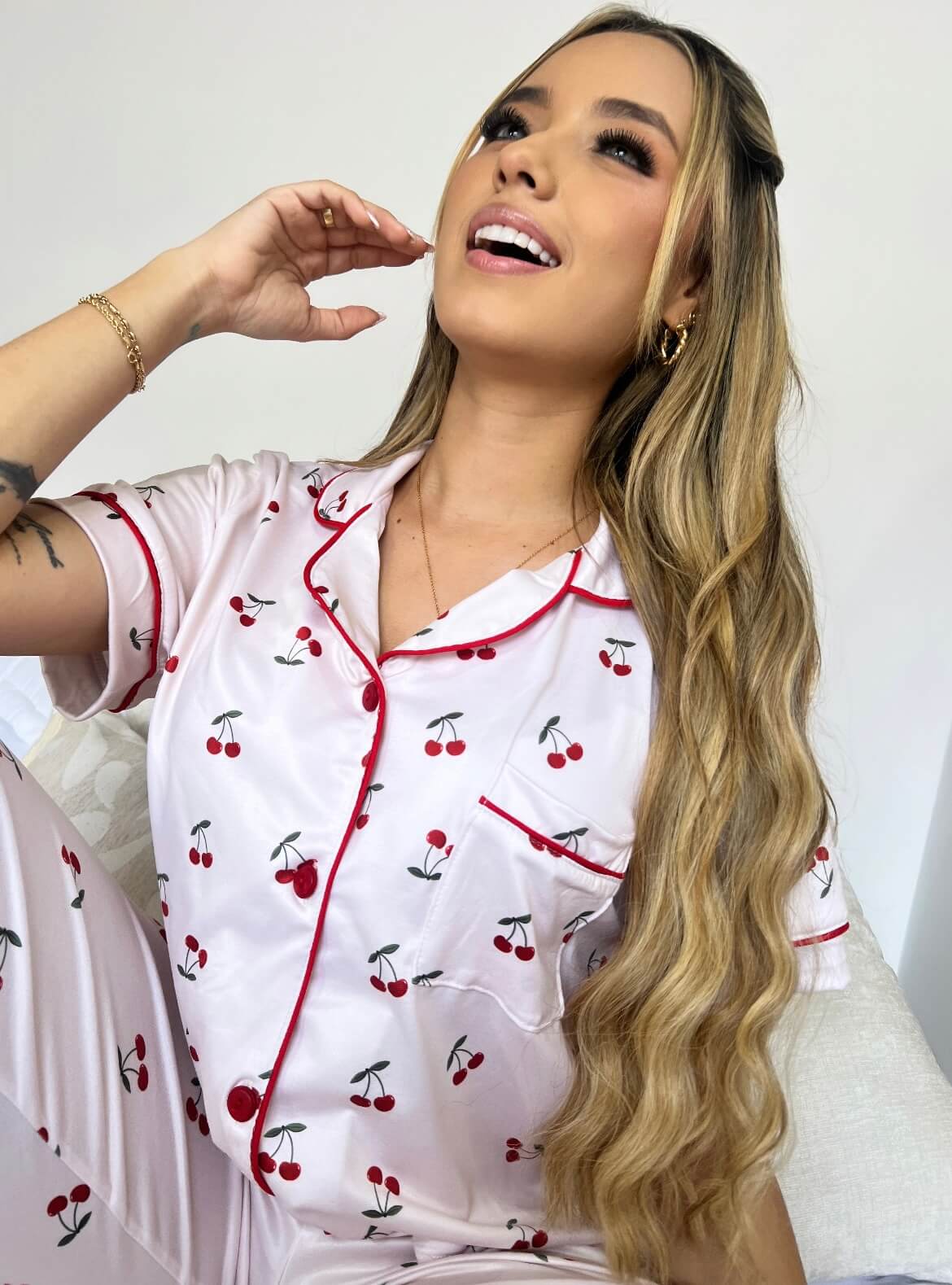 Pijama Alana Cereza Pantalón