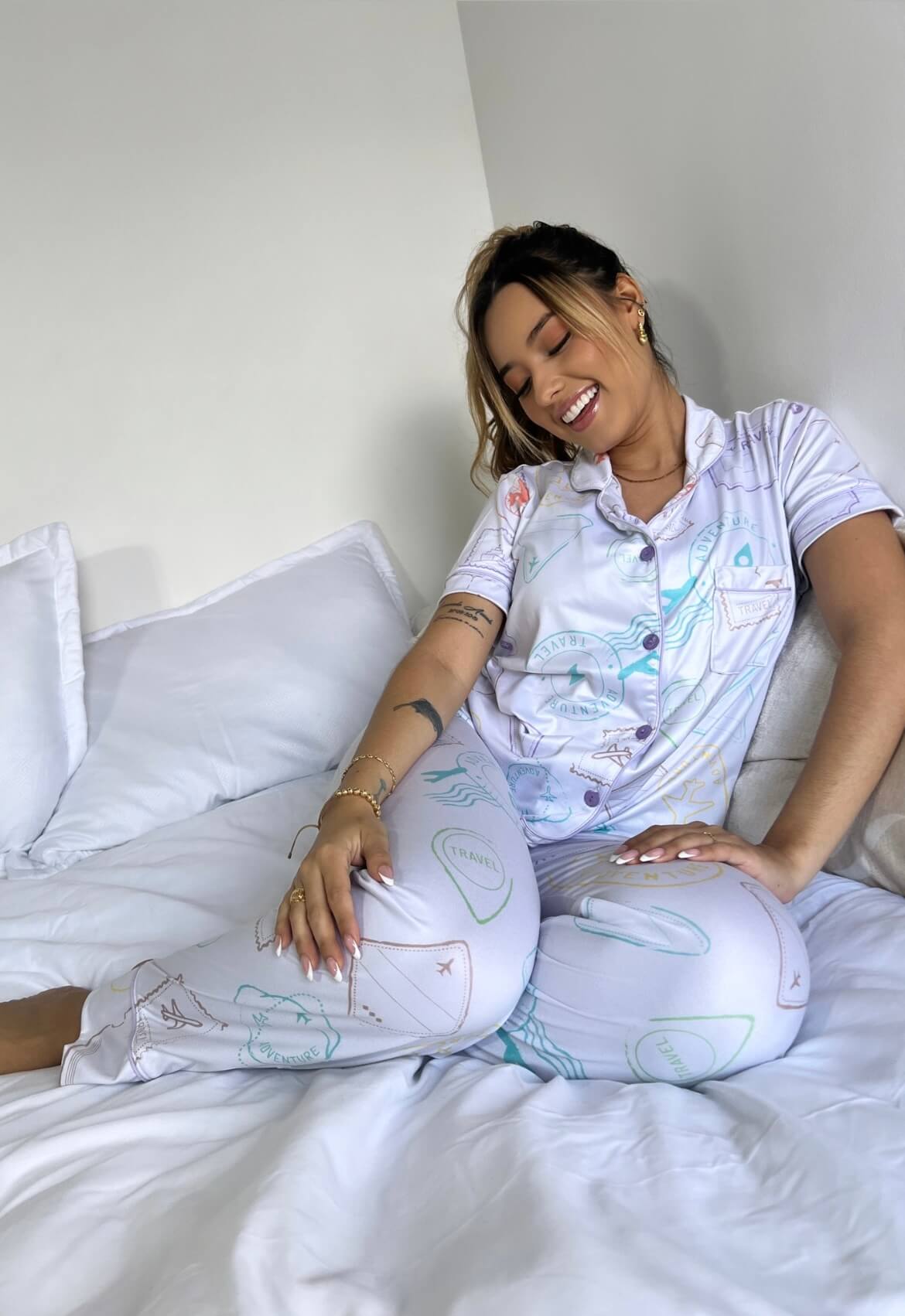 Pijama Alana Travel Pantalón