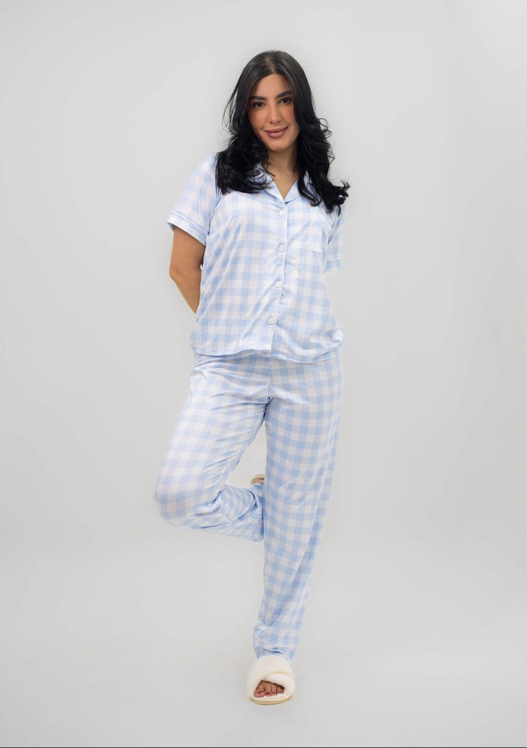 Alana Leñadora Azul Pantalón