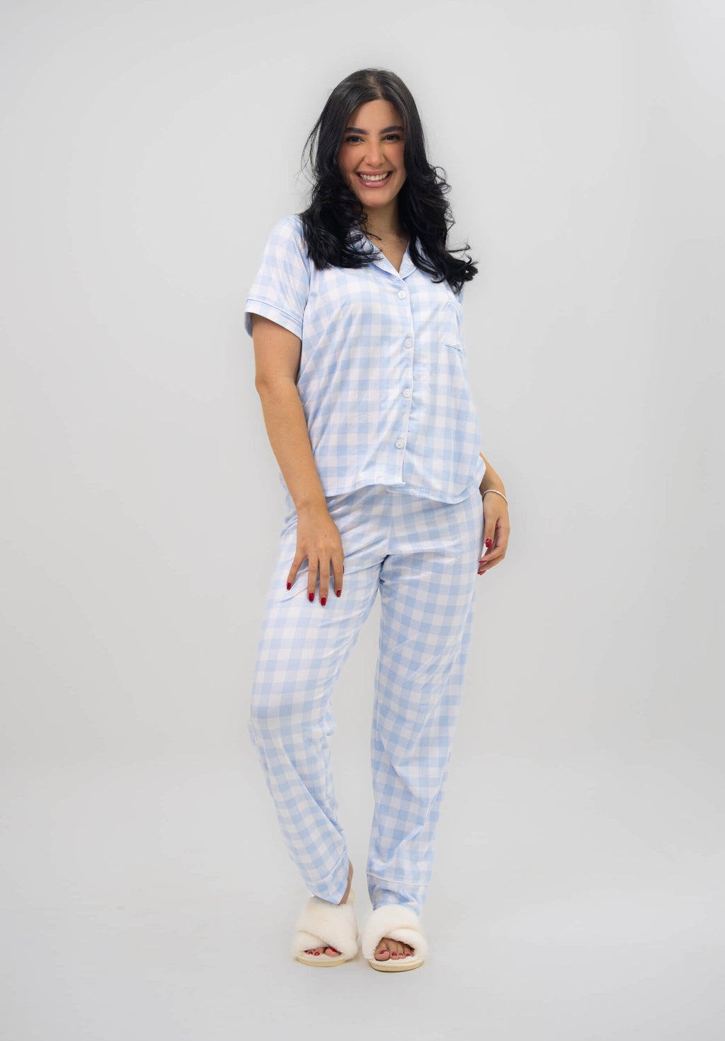 Alana Leñadora Azul Pantalón
