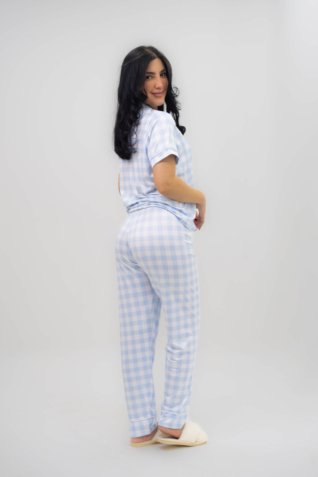 Alana Leñadora Azul Pantalón