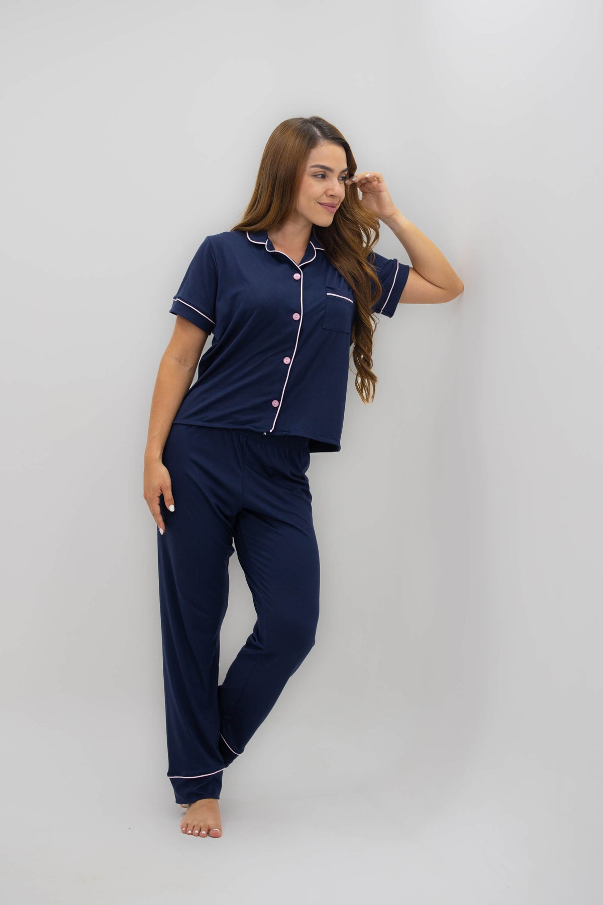 Alana Azul Marino Pantalón