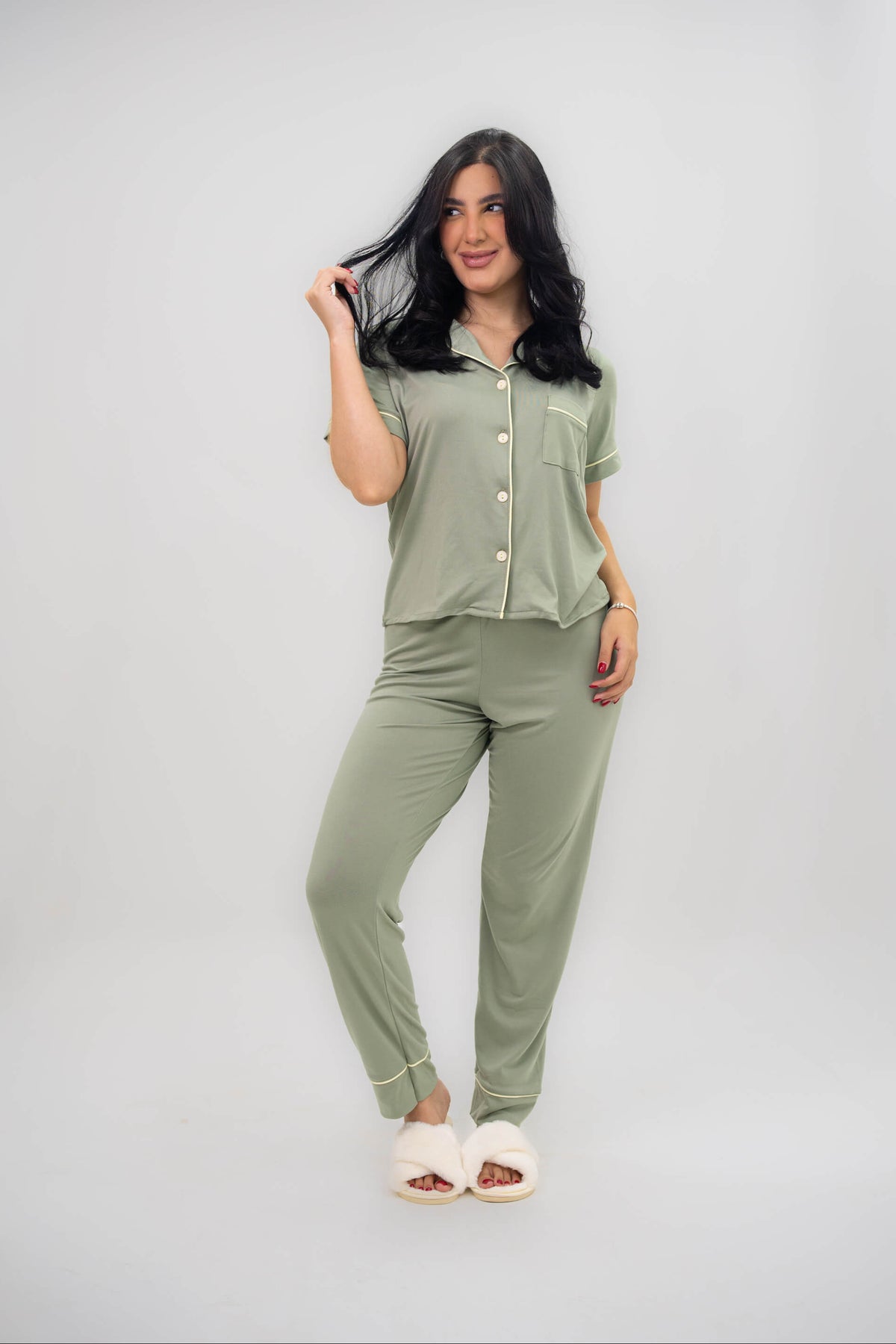 Alana Pistacho Pantalón