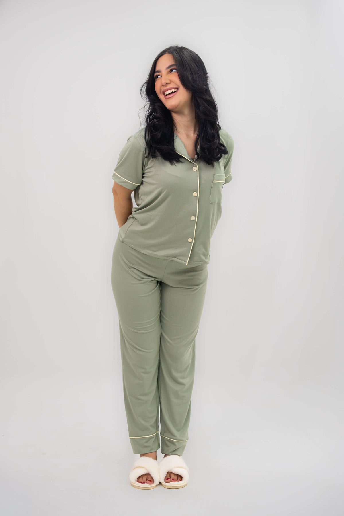 Alana Pistacho Pantalón