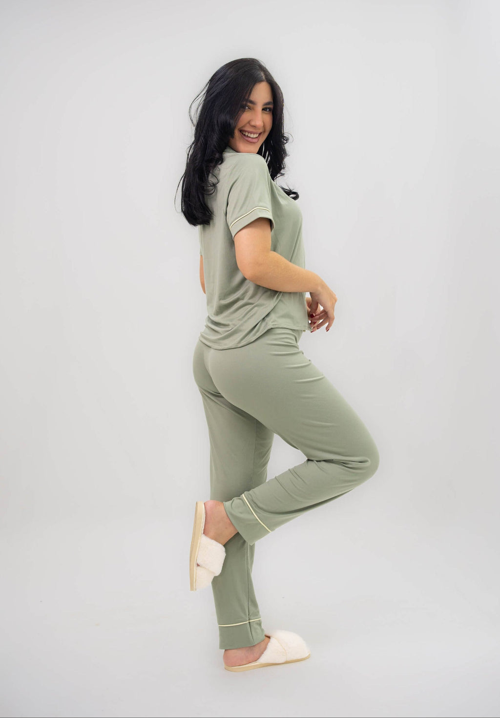 Alana Pistacho Pantalón
