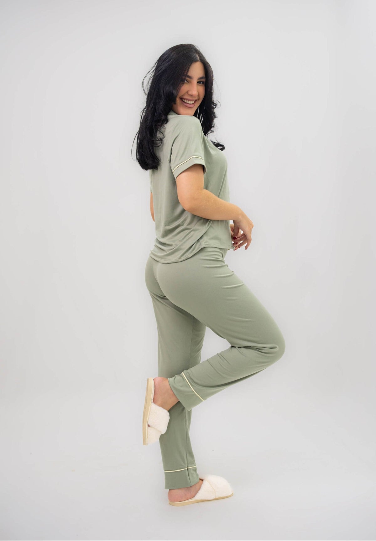 Alana Pistacho Pantalón