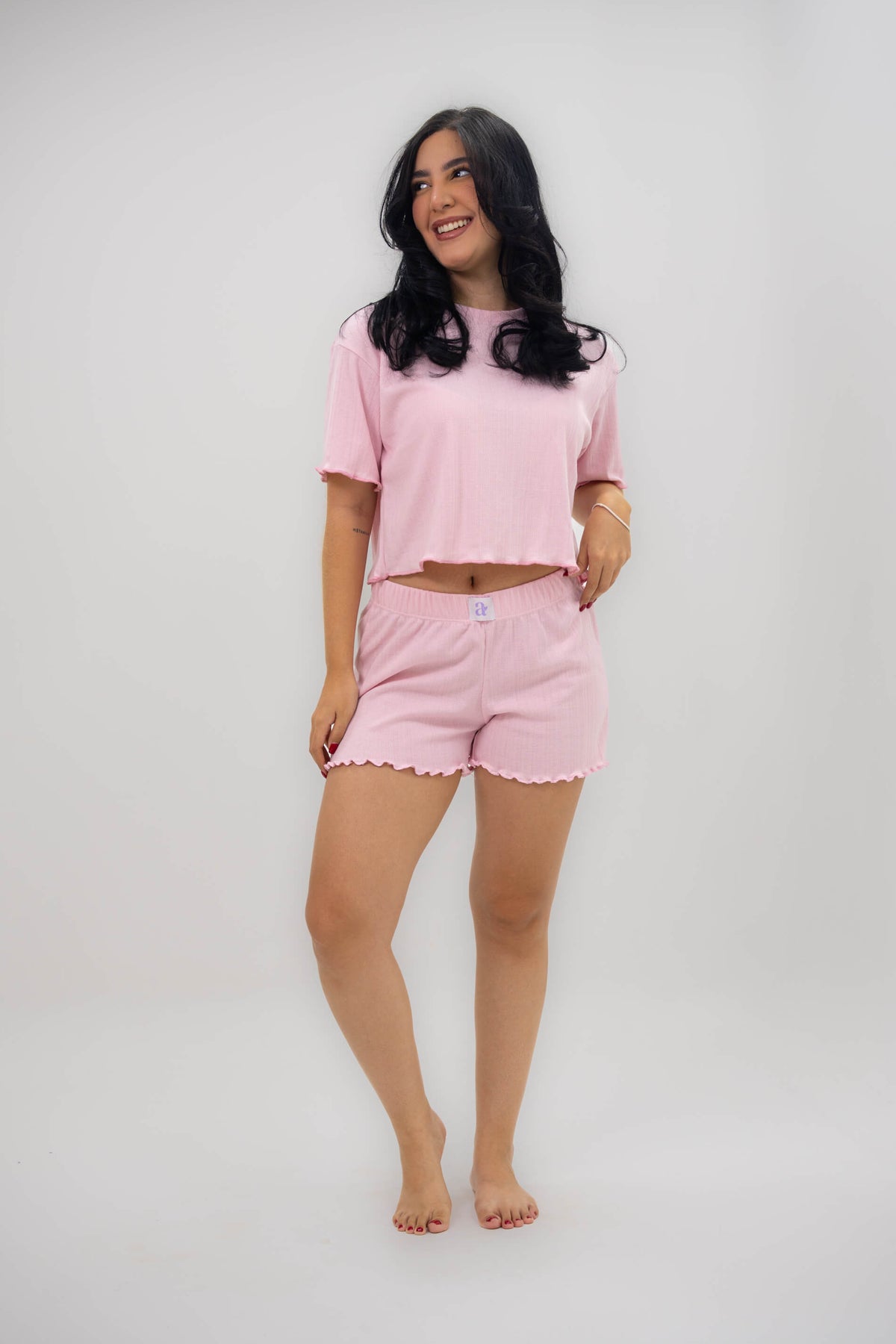 Emma Crop + Short - Rosa