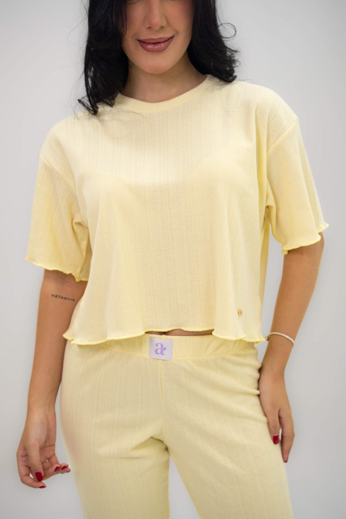 Emma Crop + Pant - Amarillo
