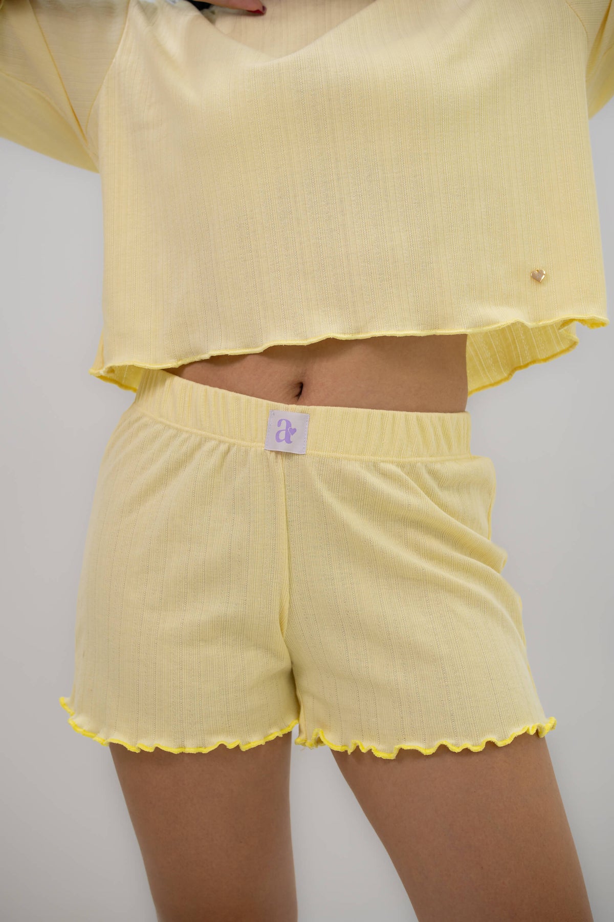 Emma Crop + Short - Amarillo