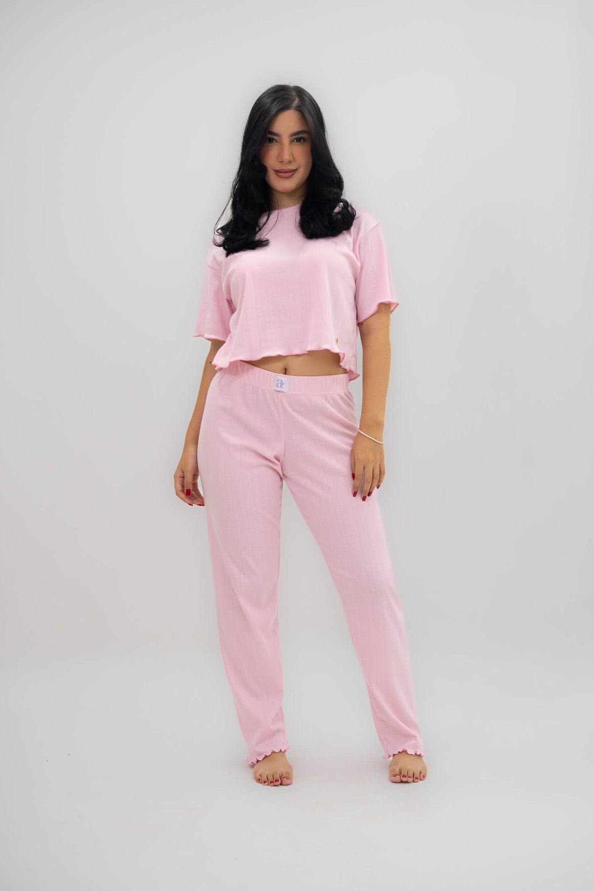 Emma Crop + Pant - Rosa