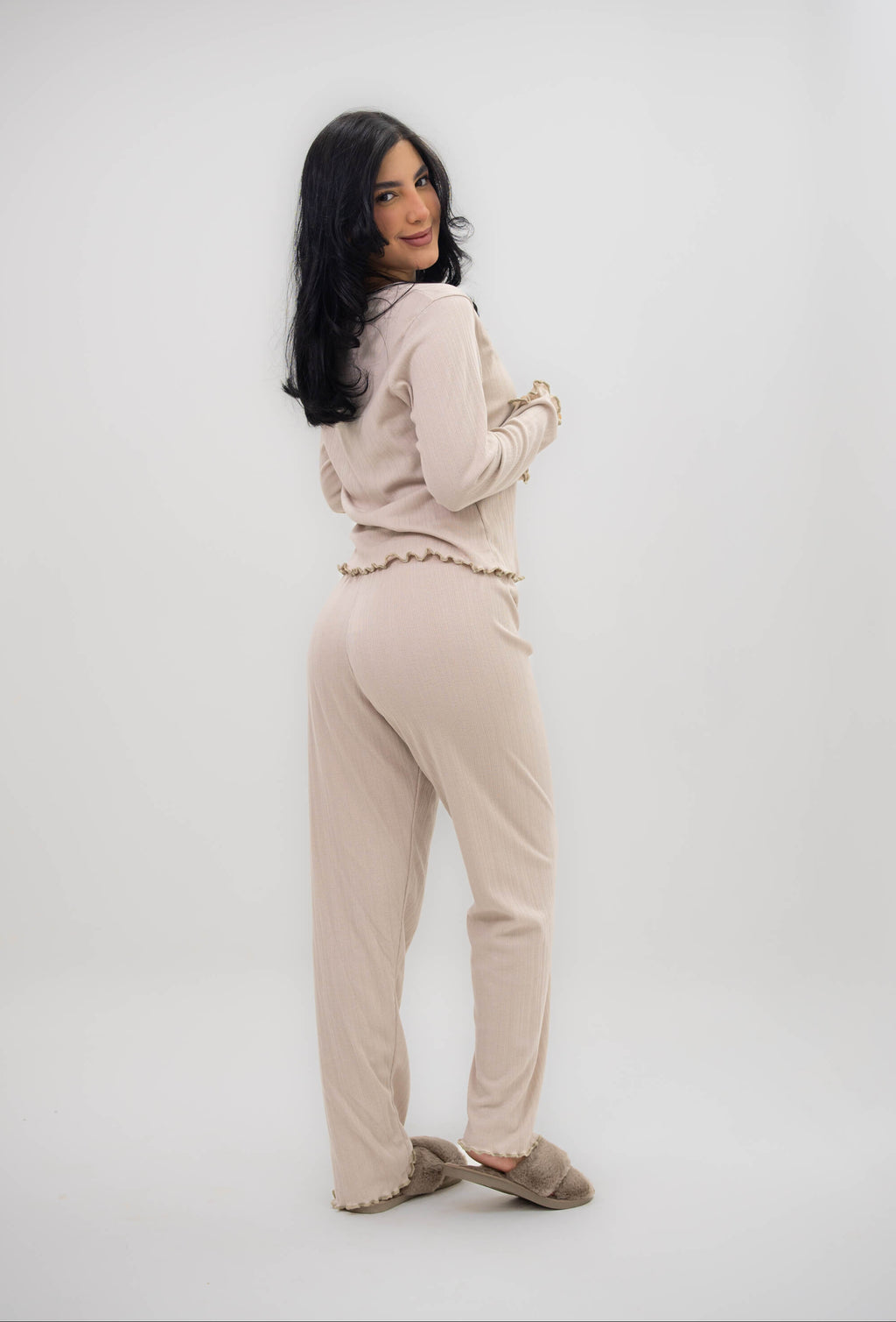 Emma Buzo + Pant - Beige