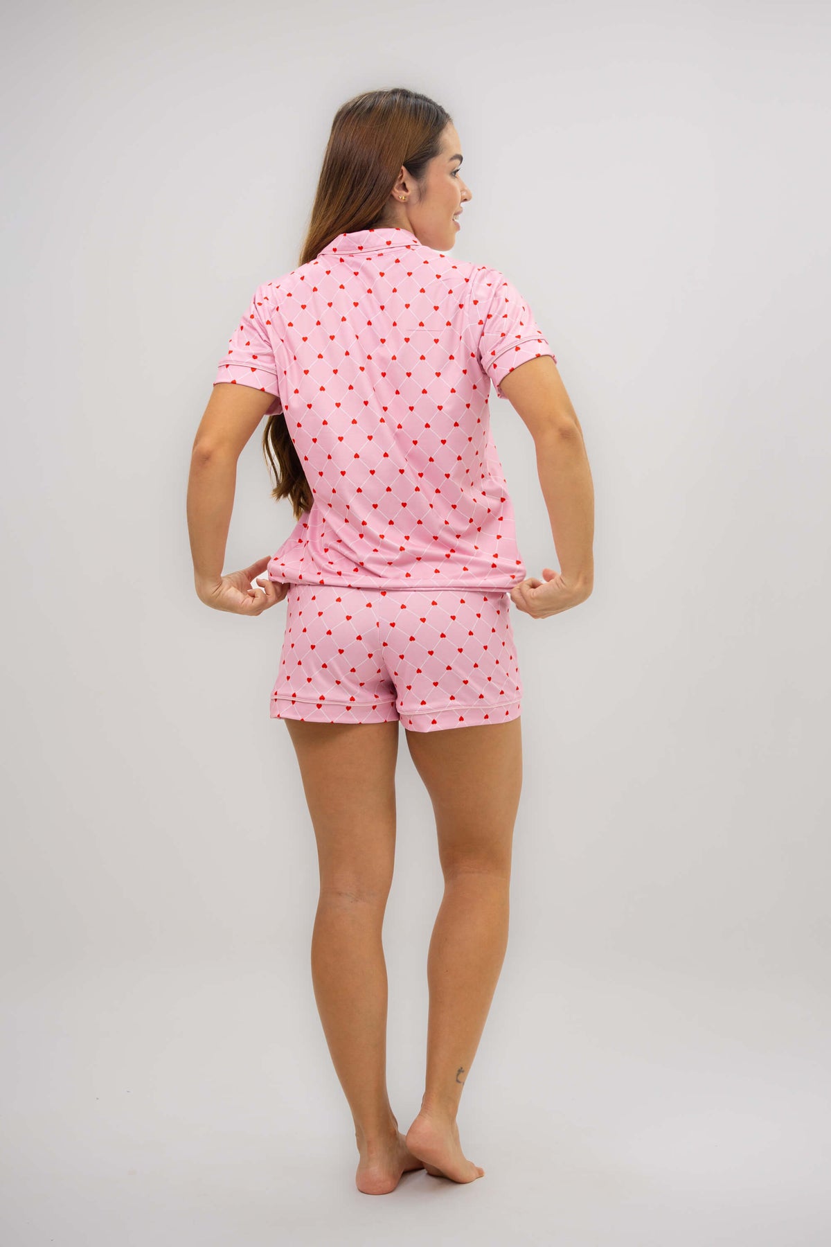 Alana Corazones Mini Rosa Short