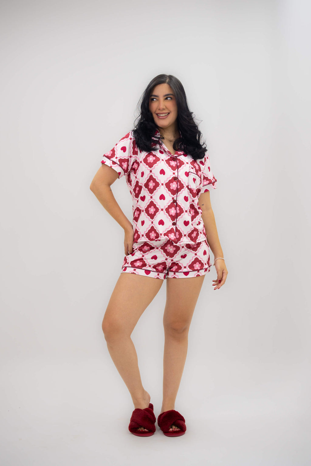 Alana Corazones Rombo Short
