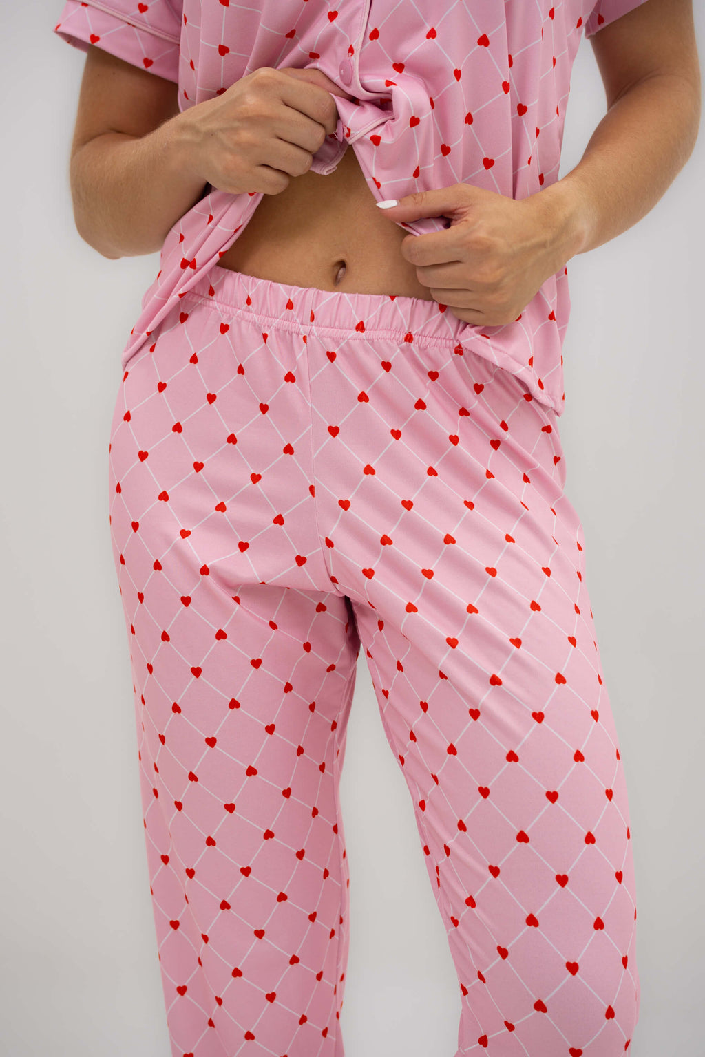 Alana Corazones Mini Rosa Pantalón