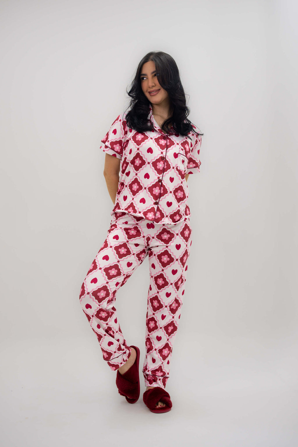 Alana Corazones Rombo Pantalón
