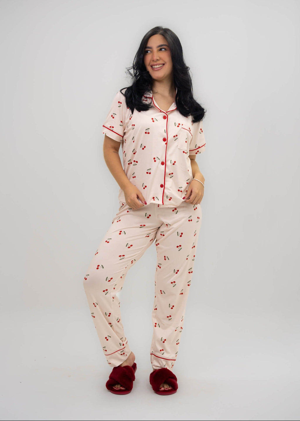 Alana Cereza Pantalón