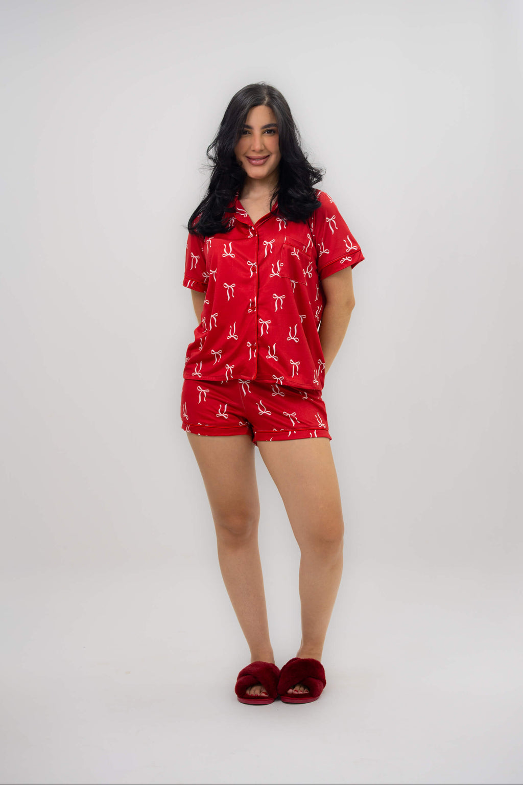 Alana Coquette Rojo Short