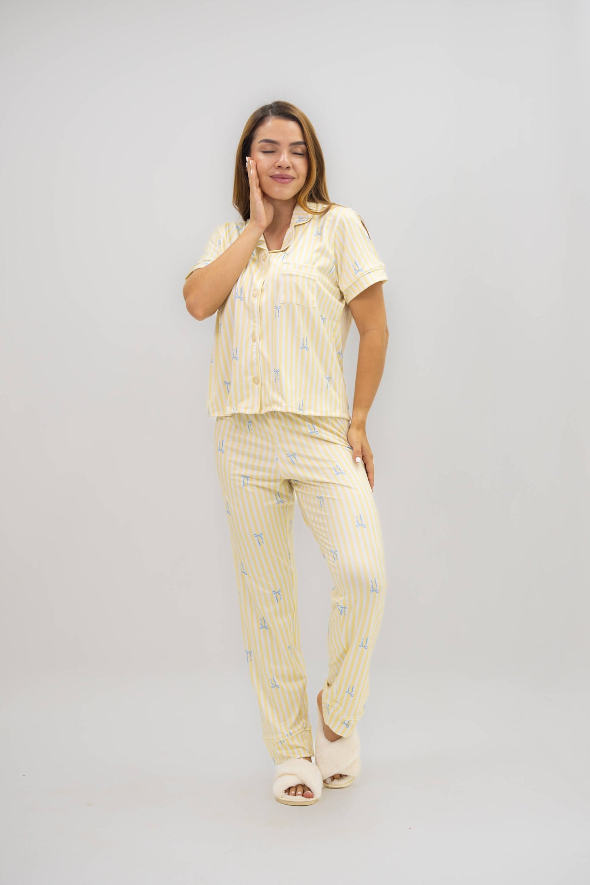 Alana Coquette Amarillo Pantalón