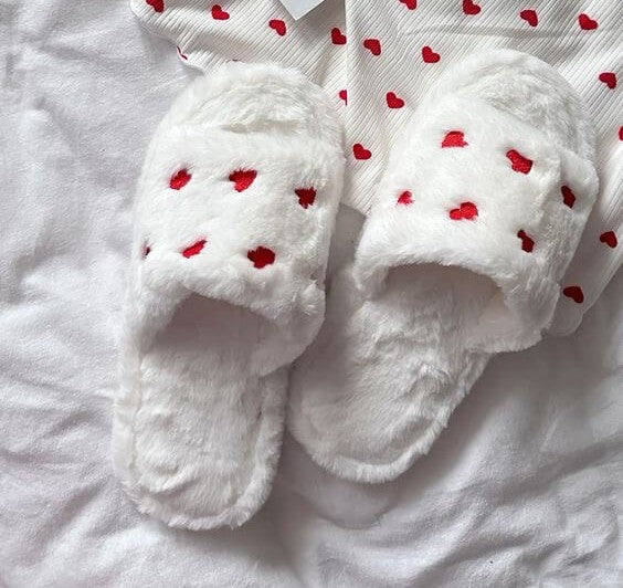 Pantuflas de Felpa Love