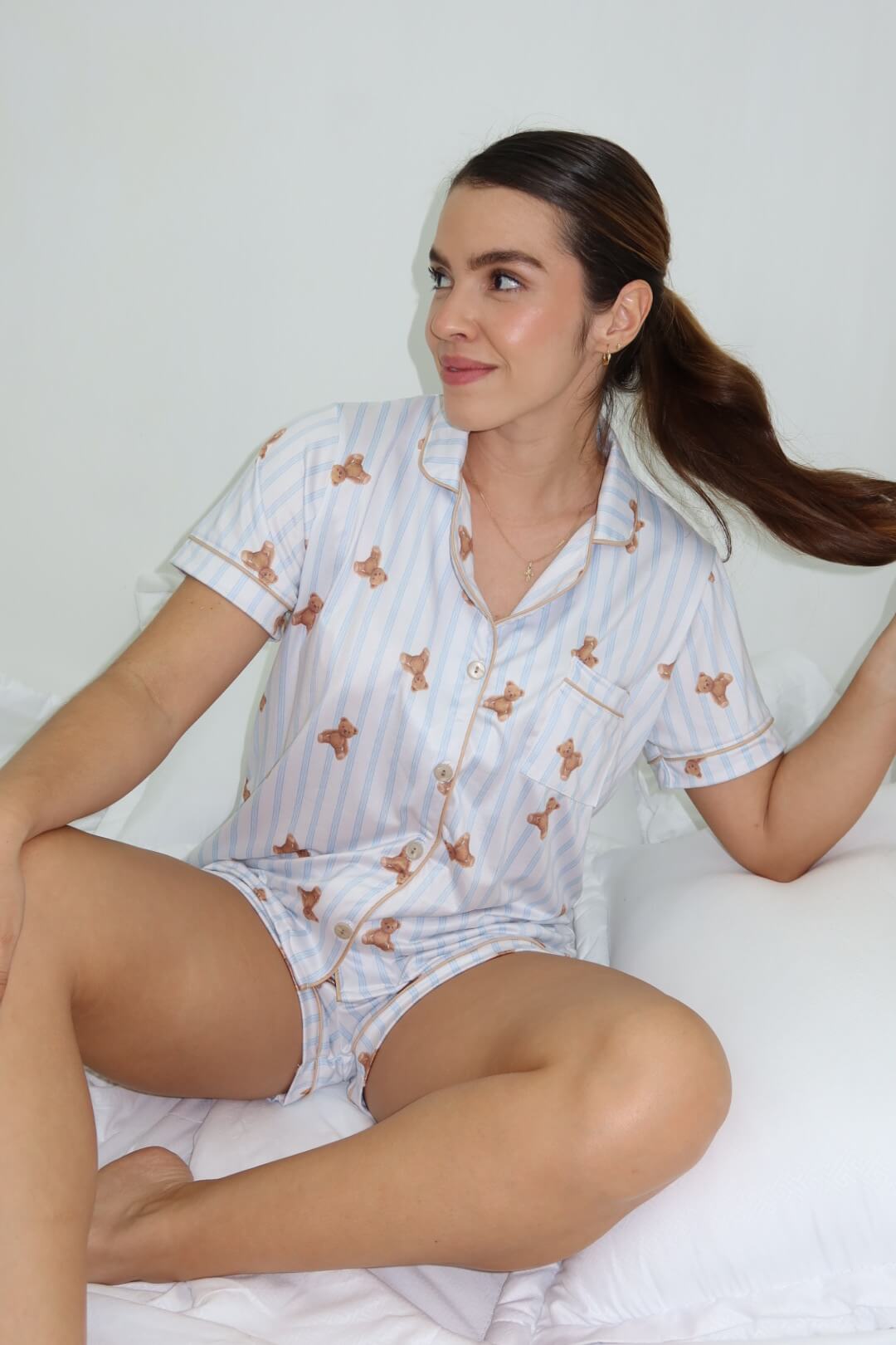 Alana Ositos Azul Short