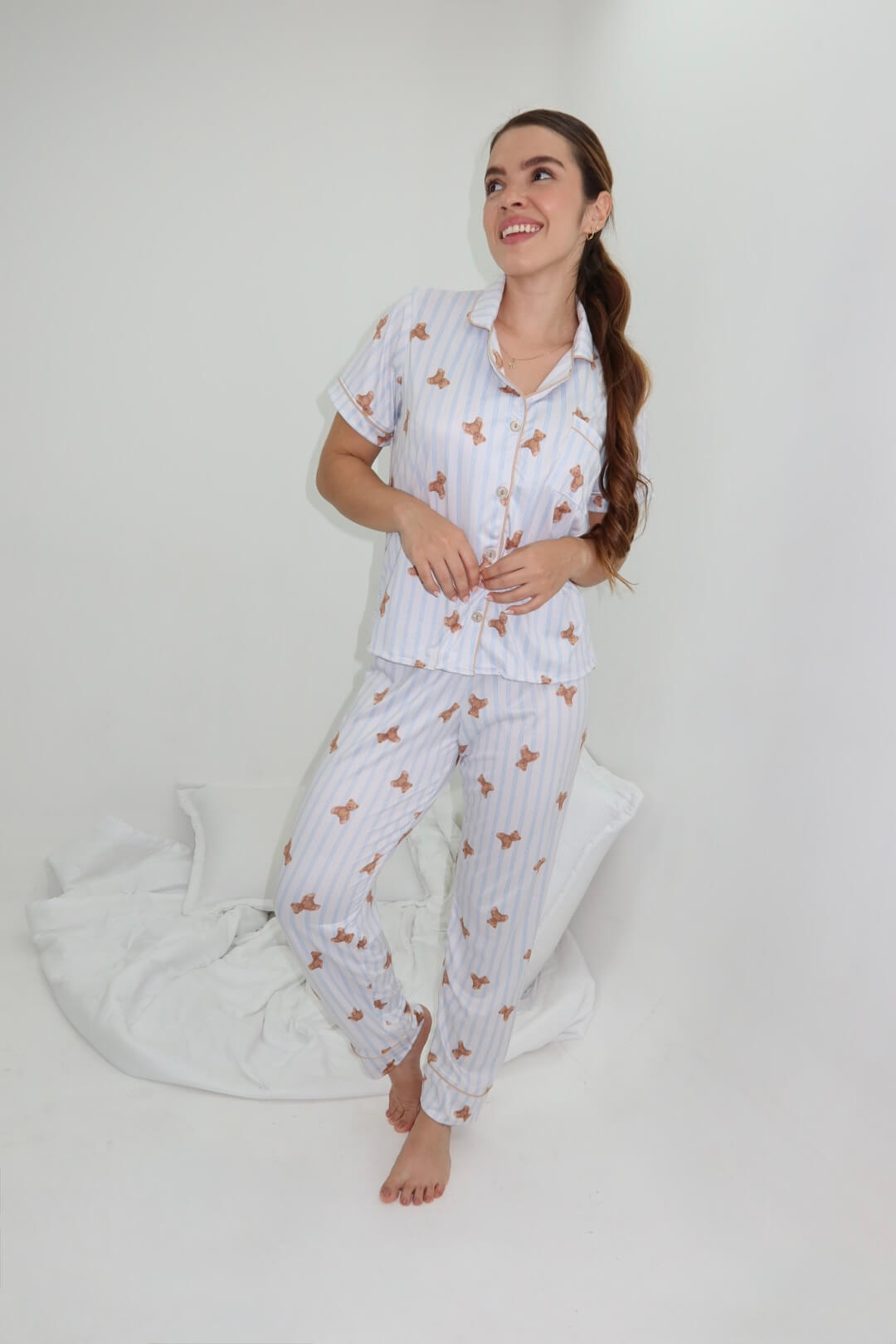 Alana Teddy Blue Pantalón