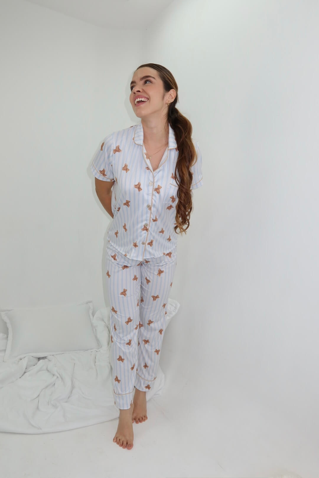 Alana Teddy Blue Pantalón