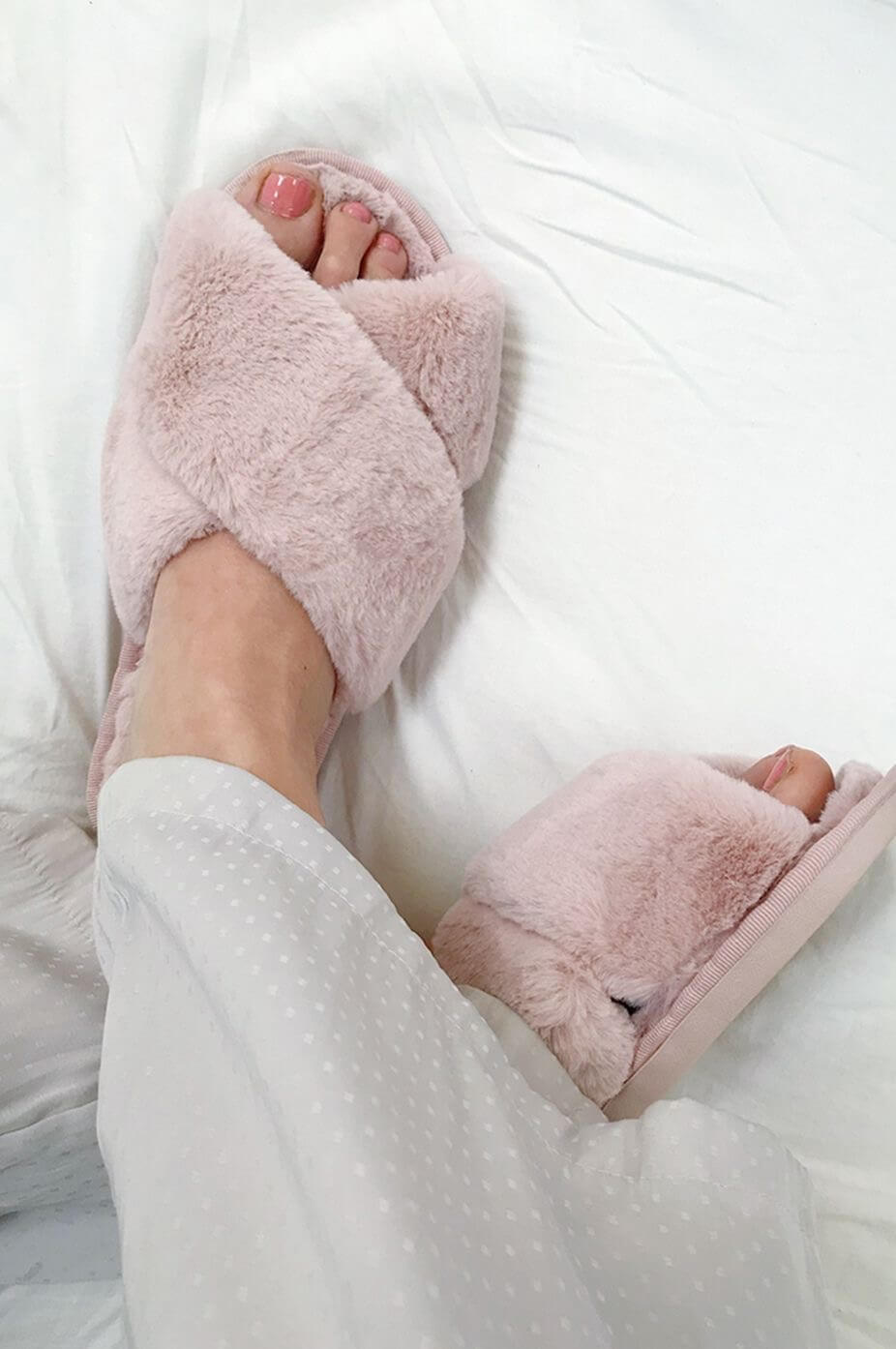 Pantuflas de Felpa Palo de Rosa
