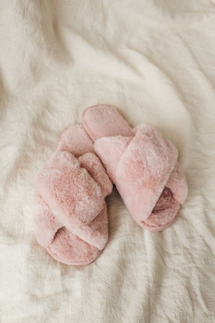 Pantuflas de Felpa Palo de Rosa