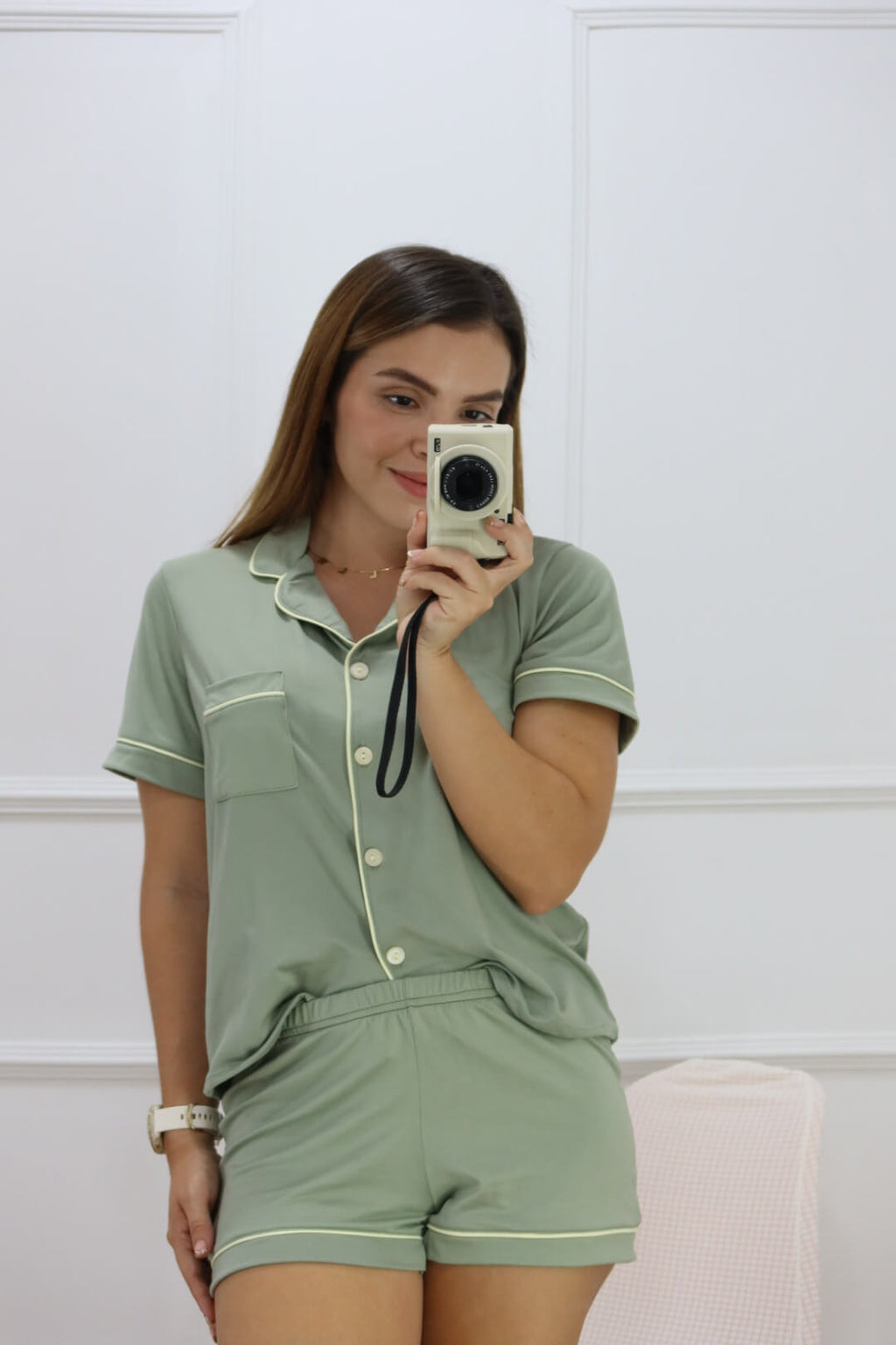 Pijama Alana Pistacho Short
